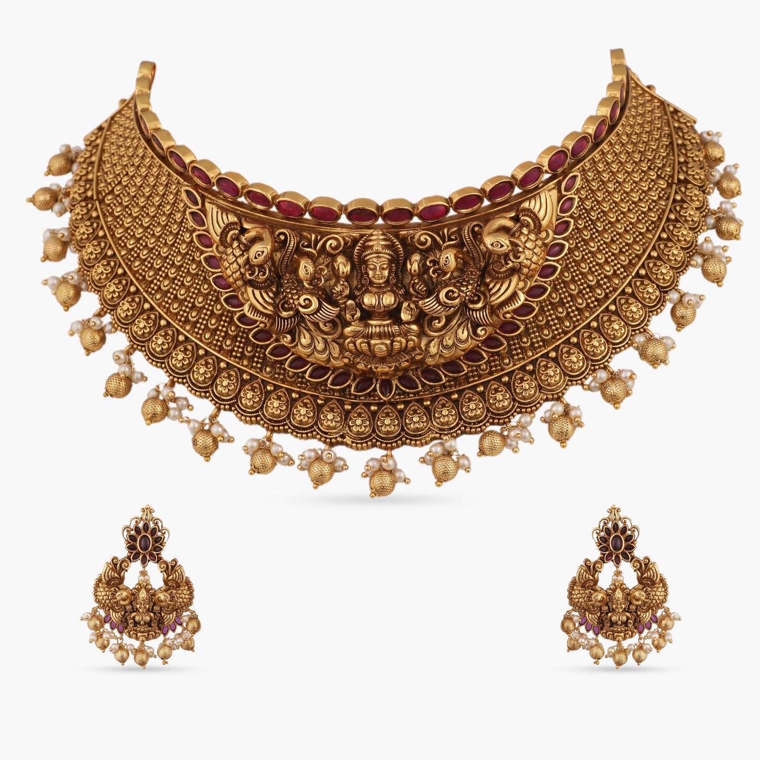 Vintage Choker Necklace Set - Elegant Antique Jewelry for Women | Perfect for Weddings, Parties & Special Occasions
