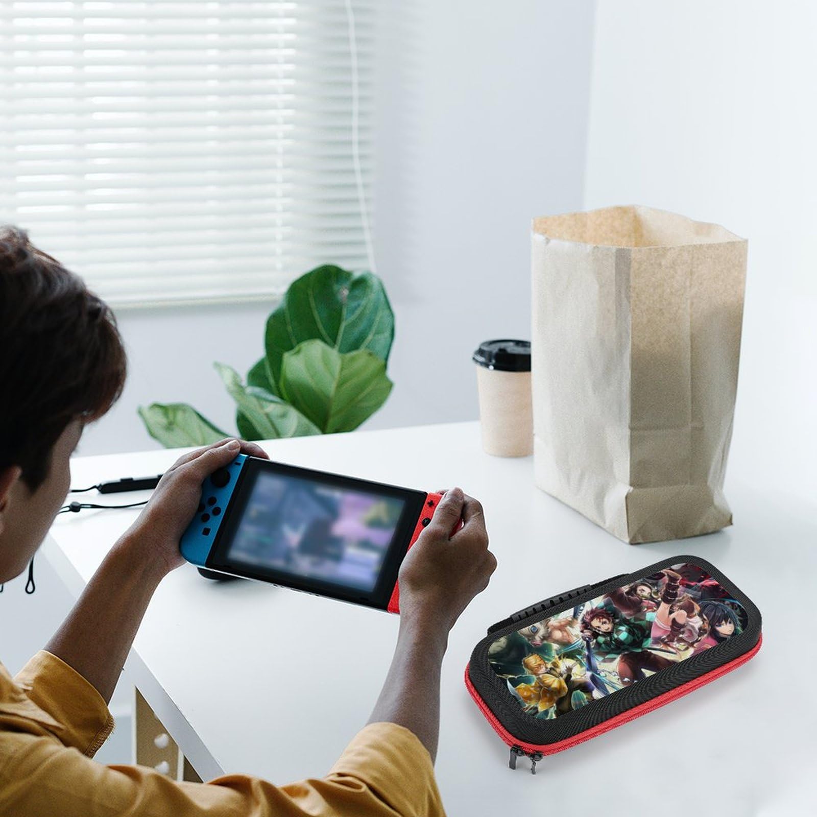 Leypian Protective Carrying Case for Nintendo Switch OLED & Switch Lite - Durable Travel Game Storage Bag with Accessories Compartment | Perfect for Gaming on the Go, Travel, and Daily Storage