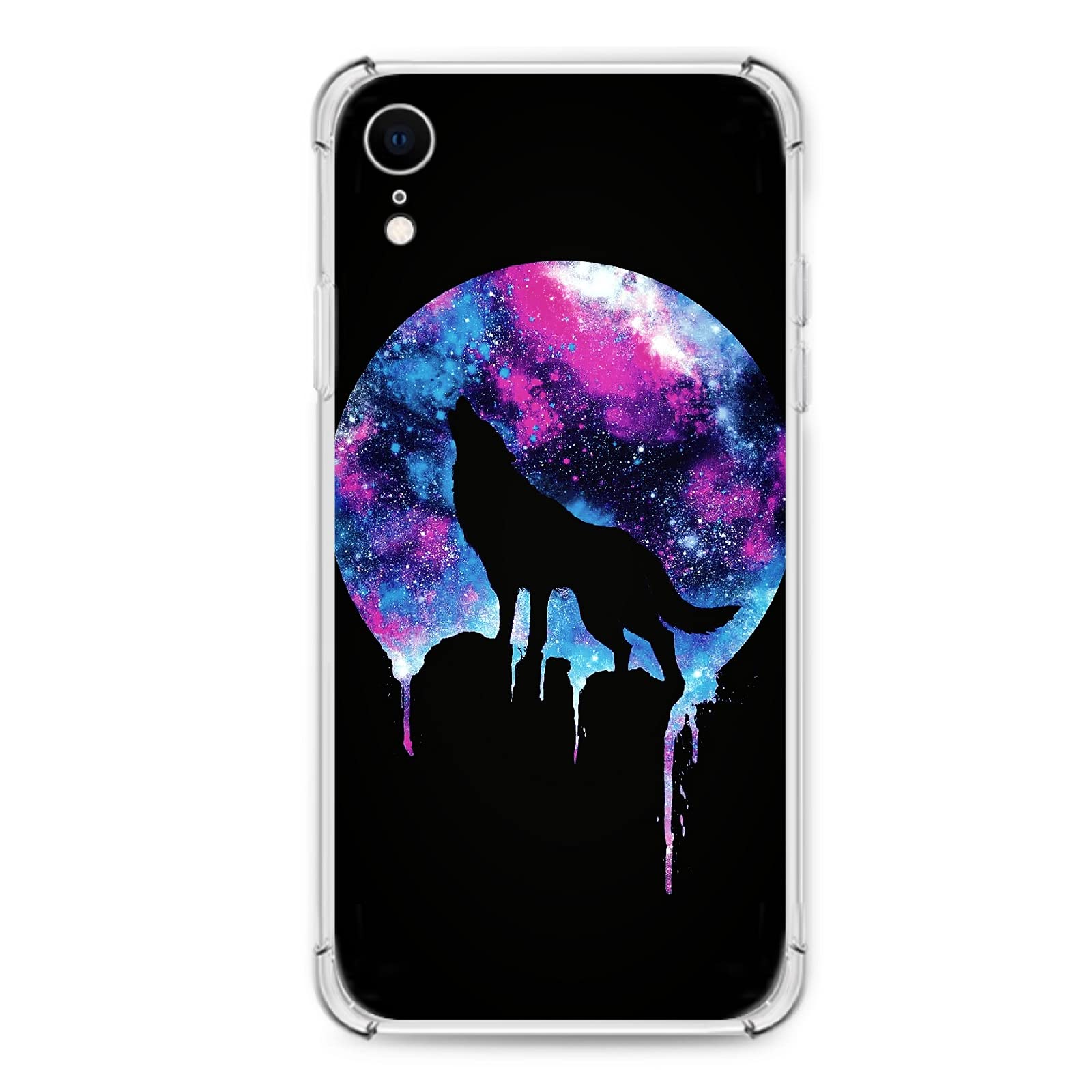 Premium iPhone XR Phone Case - Wolf Howl Design Flexible Silicone TPU Cover | Slim Fit, Anti-Scratch, Shockproof Protection | Perfect for Outdoor Adventures, Daily Use & Travel Accessories
