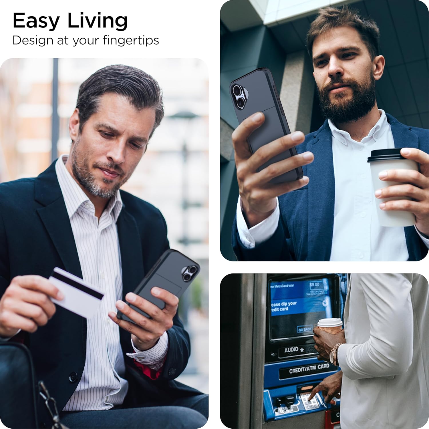 Premium Magnetic Wallet Case for iPhone 16 Pro Max - Shockproof Flip Cover with Card Holder, Wrist Strap & Stand Function | Perfect for Everyday Use, Travel & Hands-Free Viewing