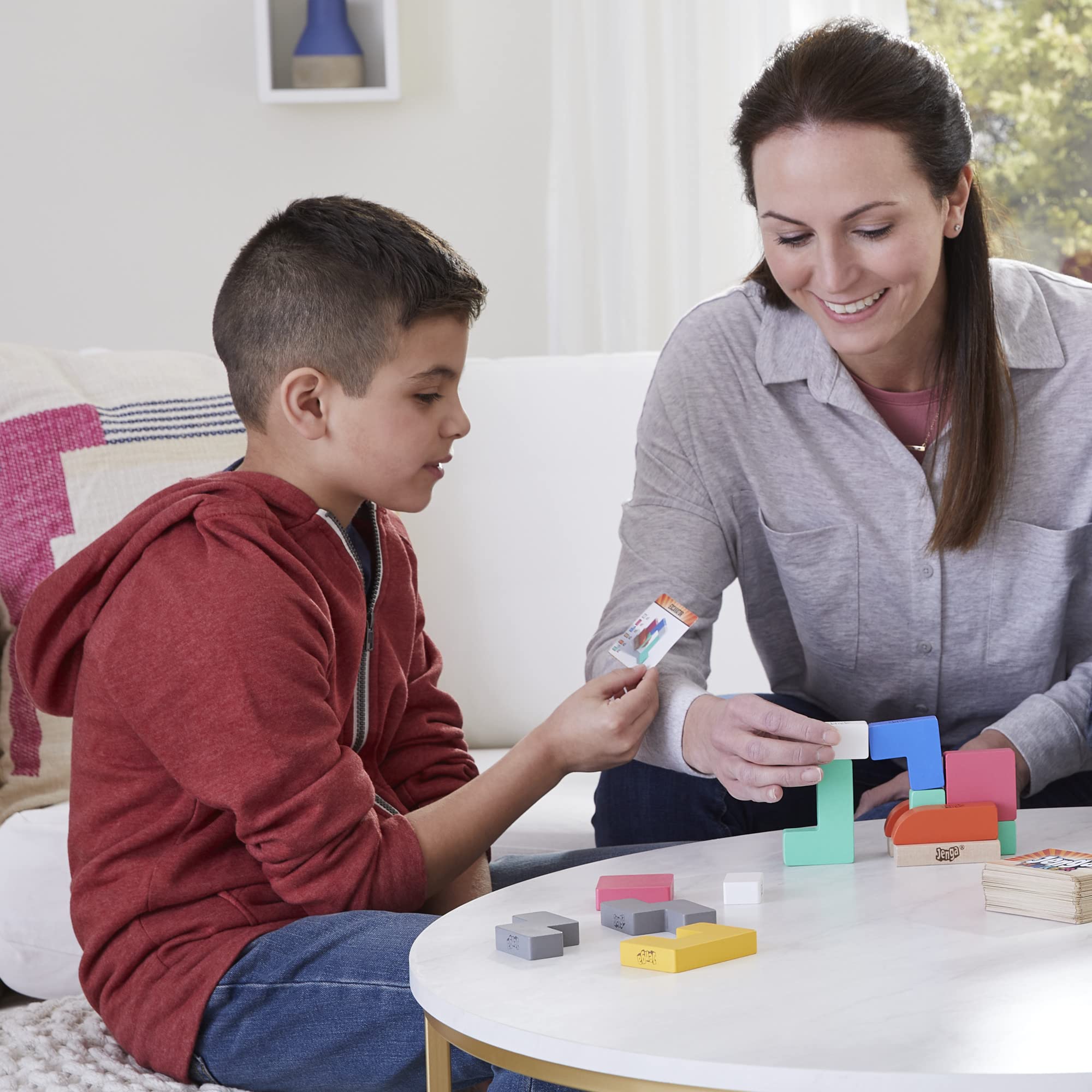 Hasbro Gaming Jenga Classic Wooden Block Stacking Tower Game for Kids & Adults - Fun Family Board Game for 2-6 Players Ages 8+ - Perfect for Parties, Game Nights & Indoor Activities
