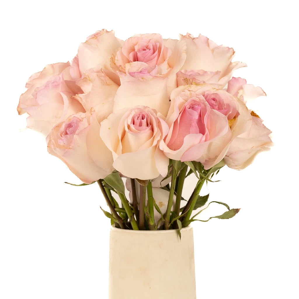 Blushing Arleen Rose - Elegant Artificial Silk Rose Bouquet for Home Decor, Wedding Centerpieces, and Gift Giving