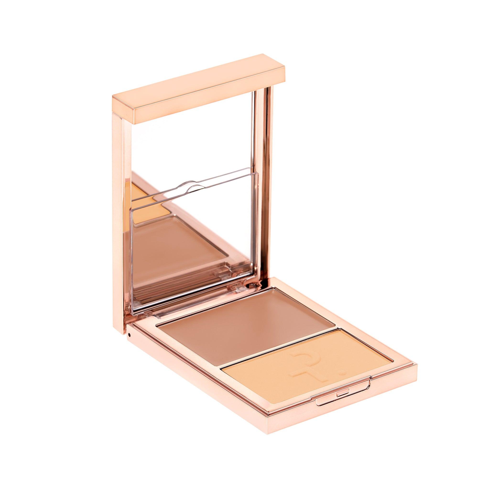 Patrick Ta Major Skin Crème Foundation & Finishing Powder Duo - Light4 | Flawless Full Coverage Makeup for Day & Night | Perfect for Bridal, Photo Shoots & Special Occasions