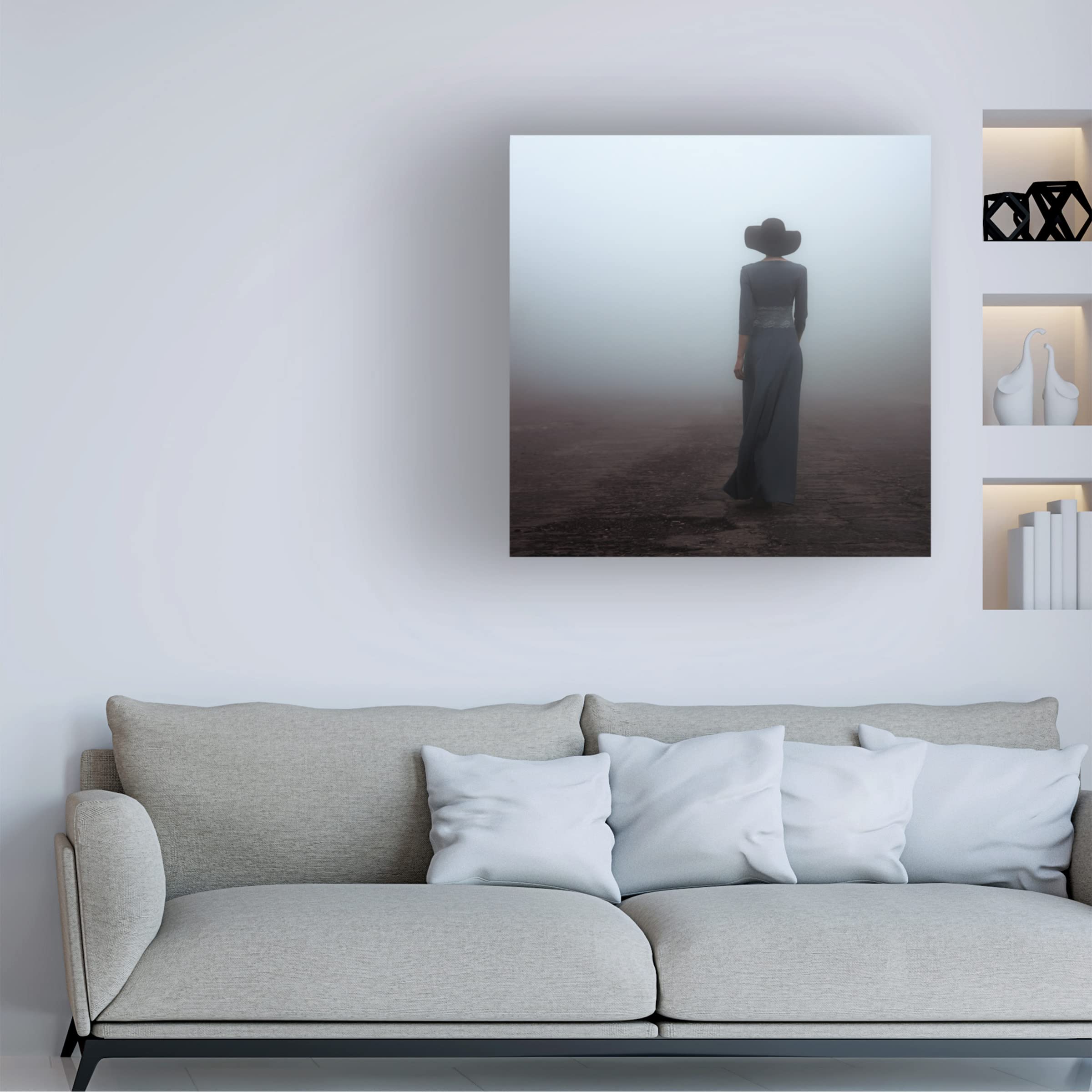 Trademark Fine Art 'Woman Of The Fog' Canvas Wall Art Print by Mikhail Potapov - Perfect for Living Room, Bedroom & Office Decor