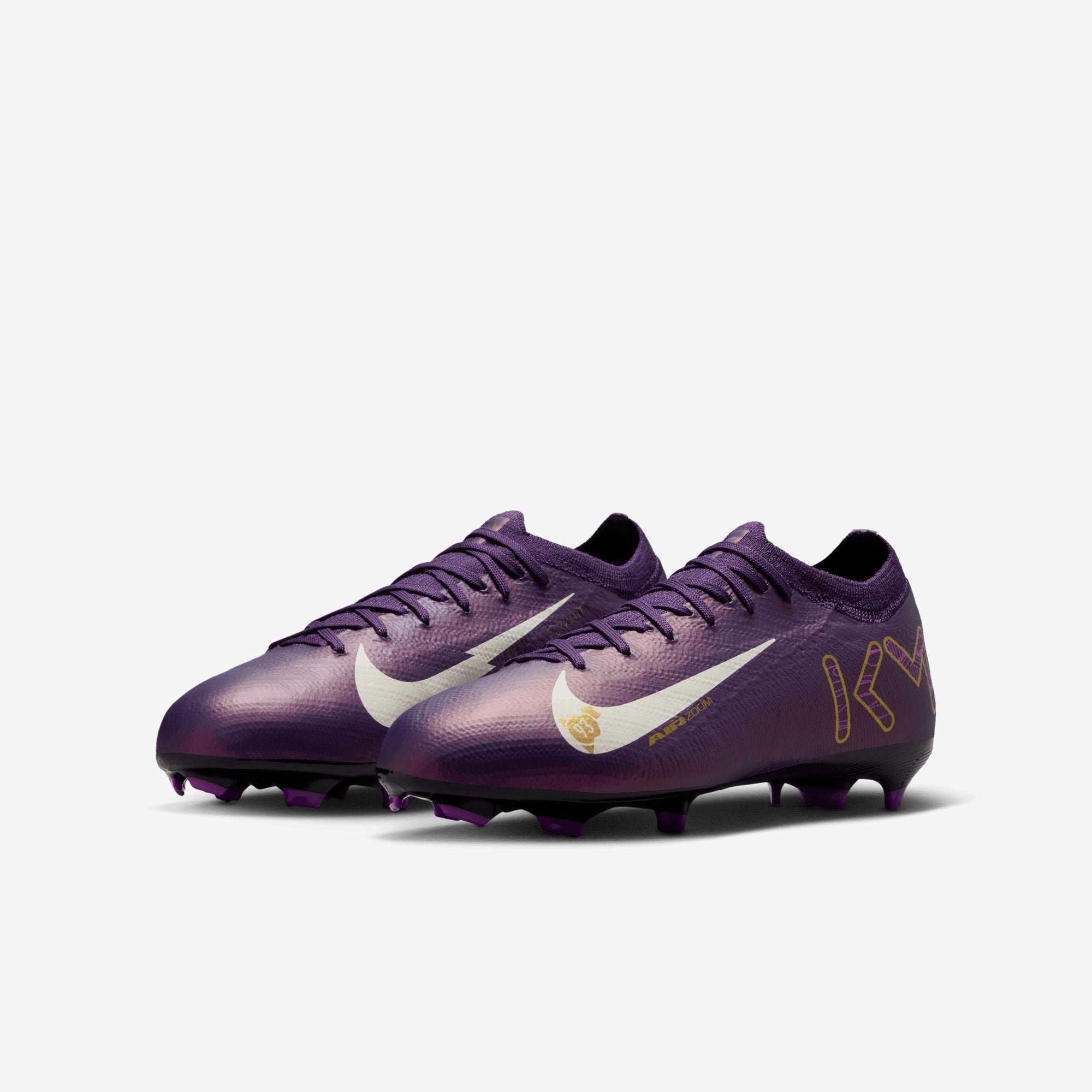 Nike Jr. Mercurial Vapor 16 Pro Kylian Mbappé Soccer Cleats - Youth Football Shoes for Speed & Agility - Perfect for Competitive Matches & Training Sessions