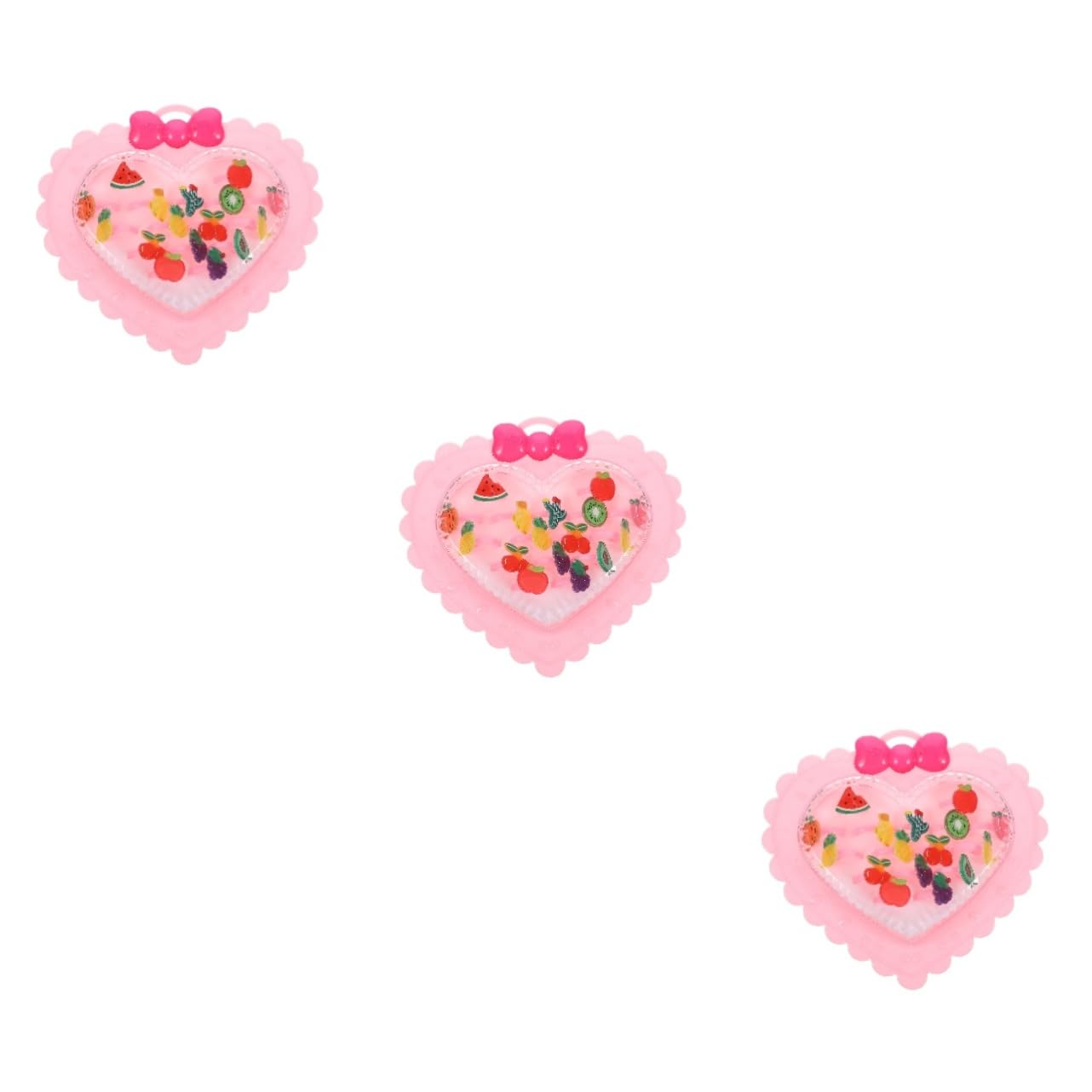 ERINGOGO 2 Pack Fruit Shaped Rings for Girls - Colorful Kids Jewelry Toy Set, Fun Dress Up & Pretend Play Accessories for Birthday Parties, Tea Time & Imaginative Play