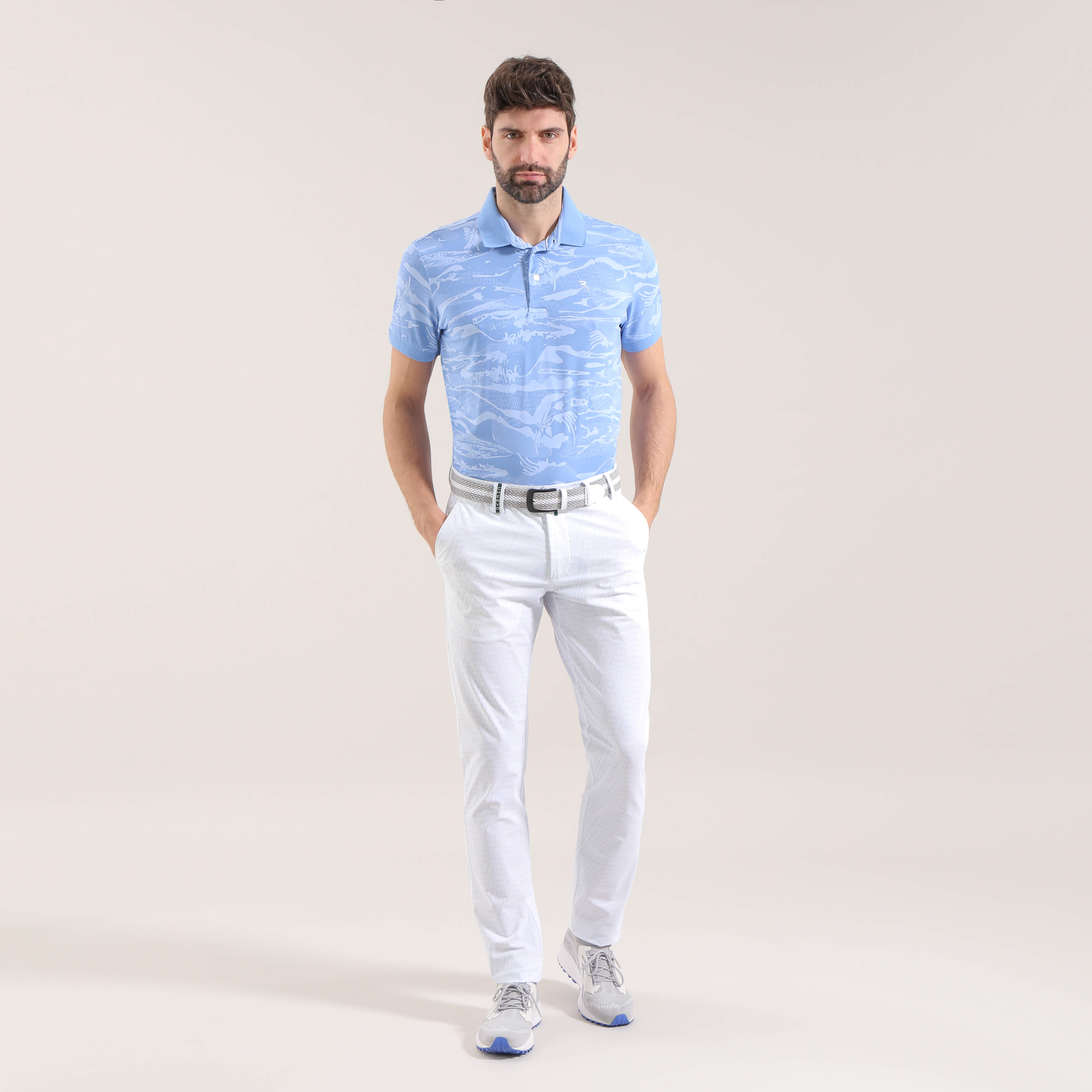 Eco-Friendly Sunblock® Printed Polo Shirt for Men & Women | UV Protection & Breathable Fabric | Perfect for Outdoor Activities, Golf & Casual Wear