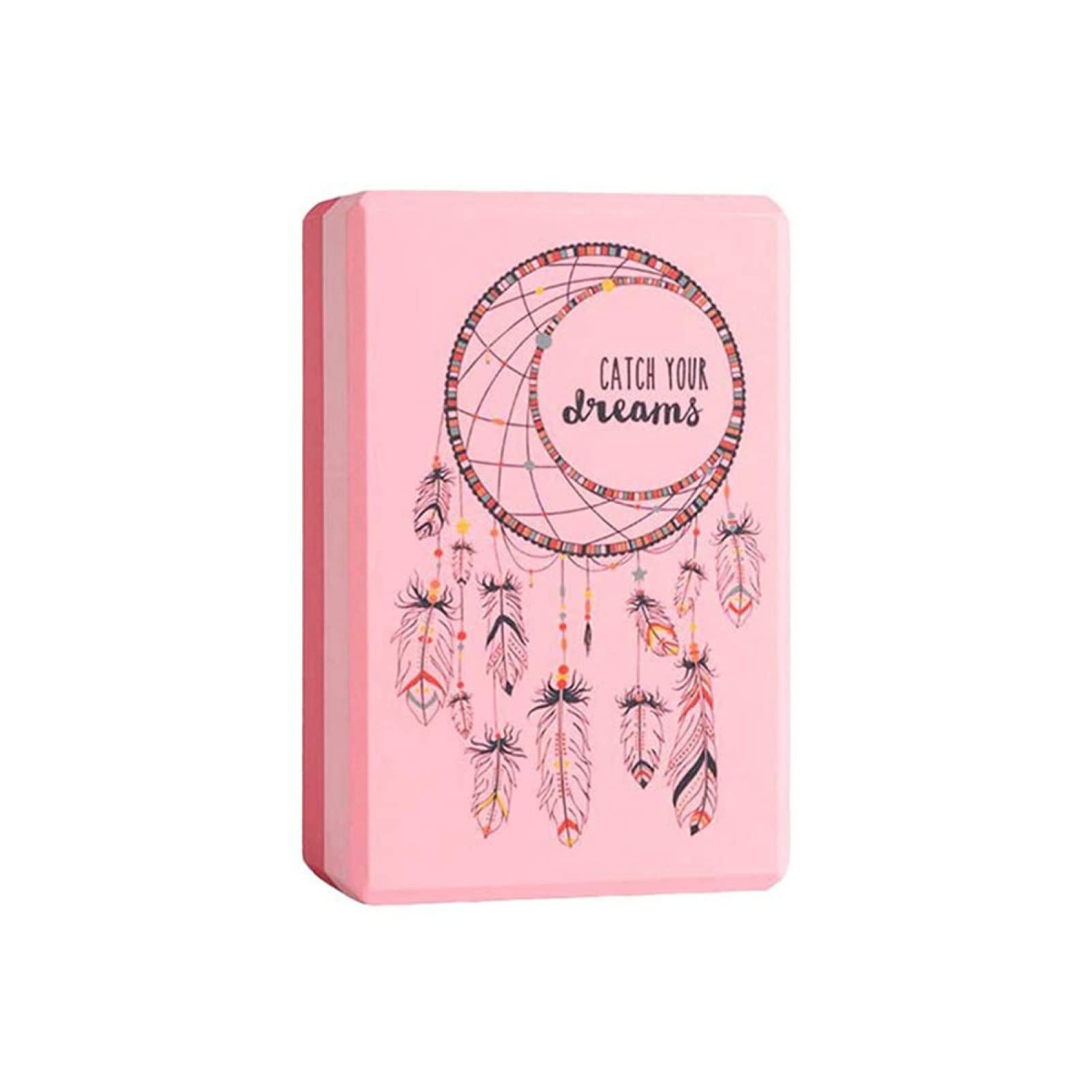 IKAXIYO Dreamcatcher EVA Yoga Brick - Non-Slip Foam Yoga Block for Stretching, Pilates & Fitness - Lightweight Exercise Tool for Home & Studio Workouts - Perfect for Yoga Poses, Balance Training & Physical Therapy