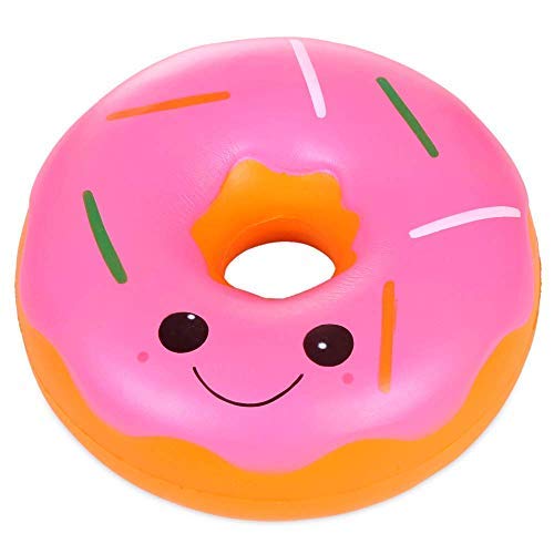 Anboor 9.8 Inch Jumbo Donut Squishy Toy - Kawaii Scented Soft Slow Rising Stress Relief Fidget Toy for Kids & Adults - Fun Collectible Decor for Home, Office, Party Favors & Anxiety Relief