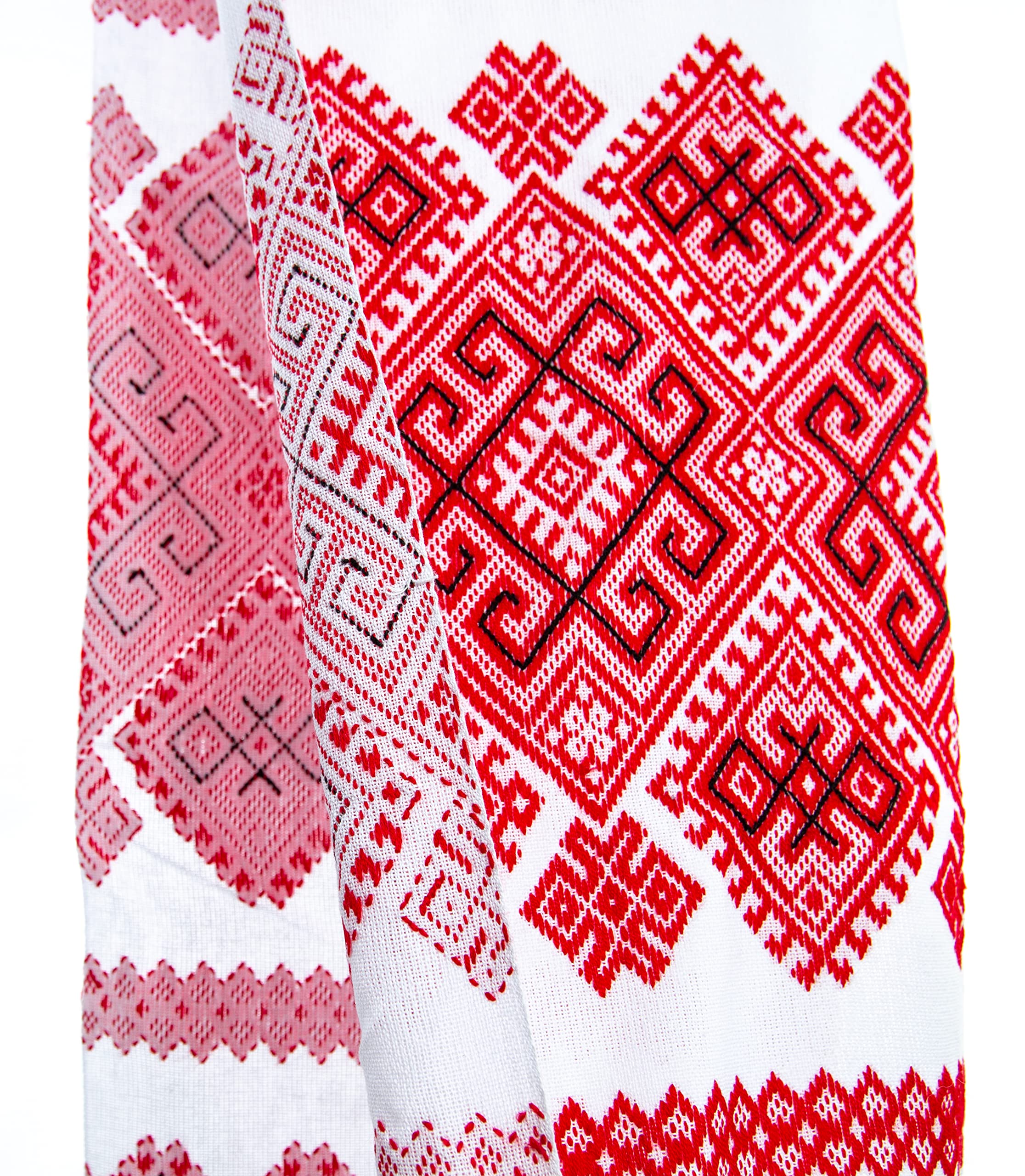 Handmade Ukrainian Embroidery Towels - Traditional Rushnyk Art for Kitchen Decor, Easter Gifts & Home Accessories (Red-Black Folk Pattern) | Perfect for Weddings, Holidays & Cultural Displays