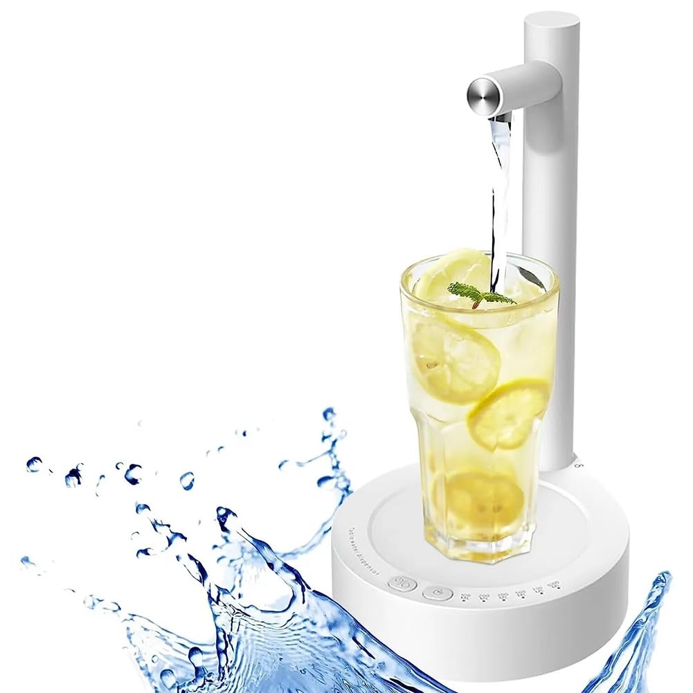 Automatic Electric Smart Water Bottle Dispenser for 5 Gallon & Universal Bottles - Countertop Water Dispenser for Home, Office, and Kitchen Use