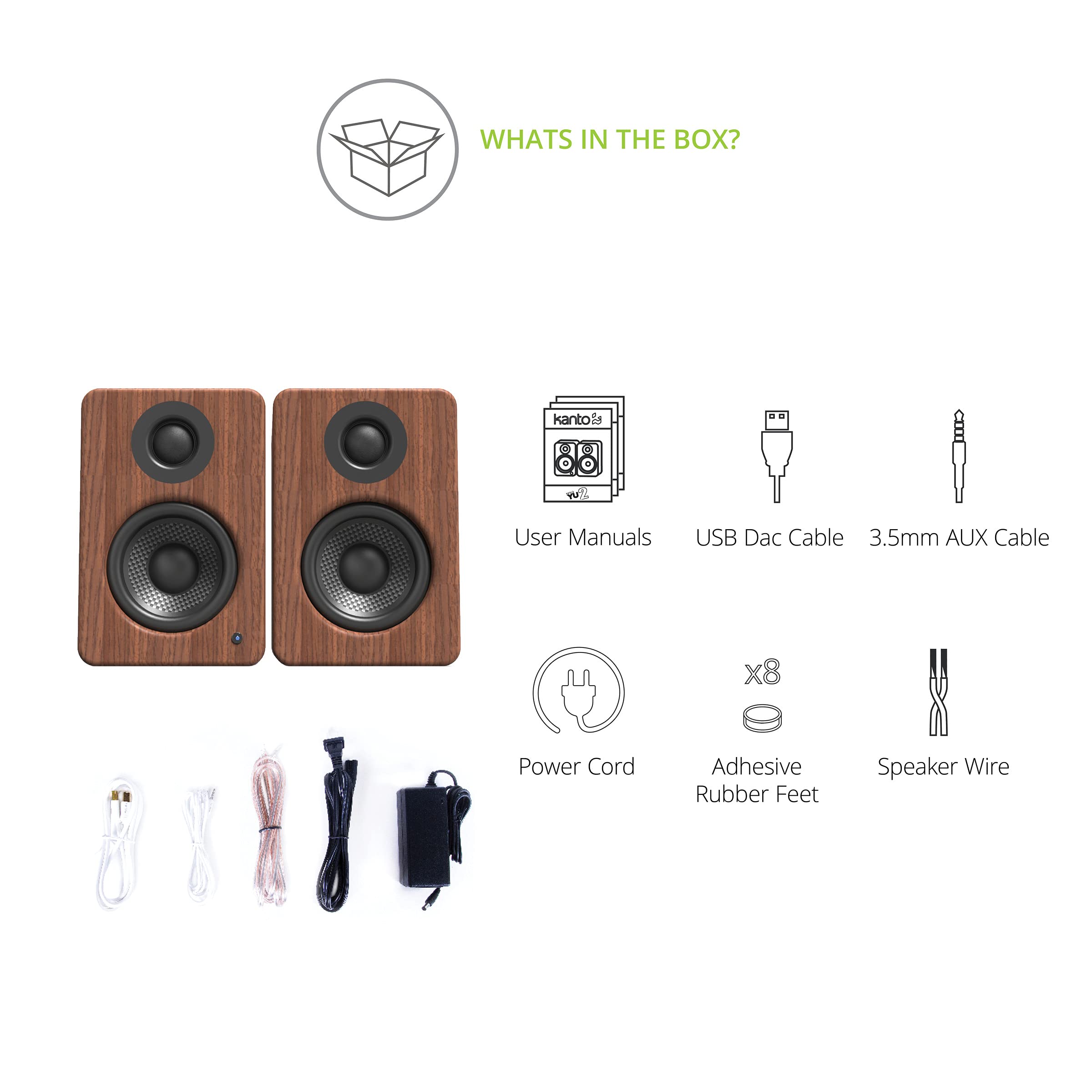 Kanto YU2 Powered Desktop Speakers - 3