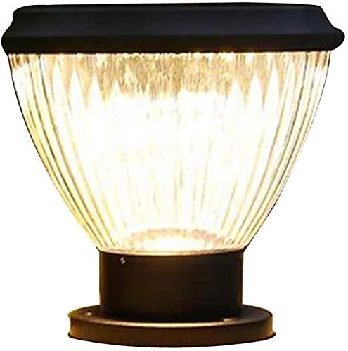 Solar Powered Outdoor Post Lights - Waterproof LED Landscape Pillar Lights for Garden, Villa, Fence | Durable PC Lampshade & Energy Efficient Design | Perfect for Pathway, Driveway, Patio and Backyard Lighting