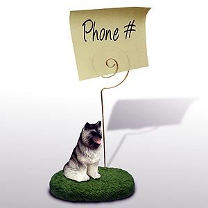Stylish Keeshond Dog Note Holder - Cute Memo Clip for Office, Home & School Organization - Perfect for Bills, Photos & Reminders