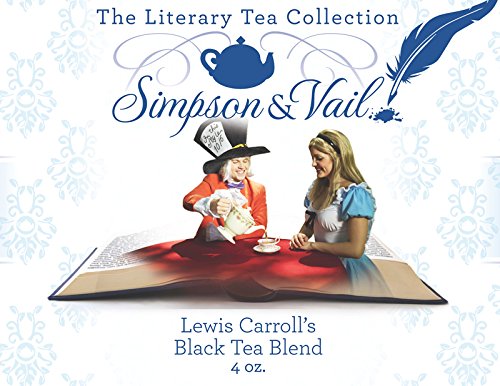 Simpson & Vail Lewis Carroll's Black Tea Blend - Premium Literary Inspired Tea (4oz Tin, 50 Cups) | Perfect for Book Lovers, Afternoon Tea & Gift Giving