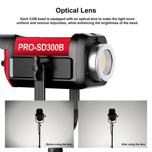 GVM Pro SD300B 300W Bi-Color LED Monolight - Professional Studio Lighting for Photography & Videography - Perfect for Portraits, Product Shoots, YouTube Videos and Live Streaming