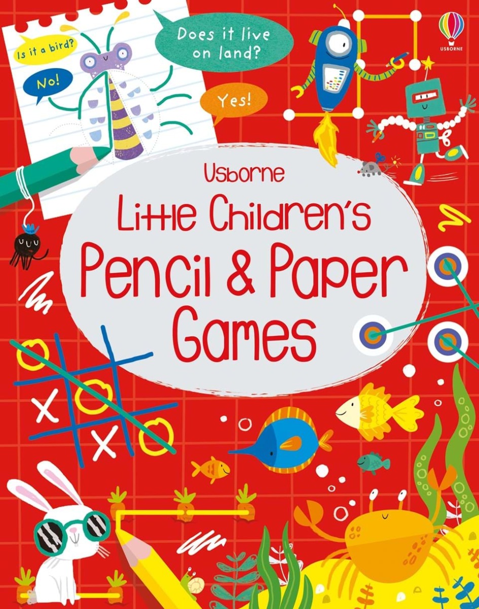 Usborne Softcover Activity Book - Fun Pencil & Paper Games for Little Kids | Perfect for Travel, Road Trips & Rainy Day Play