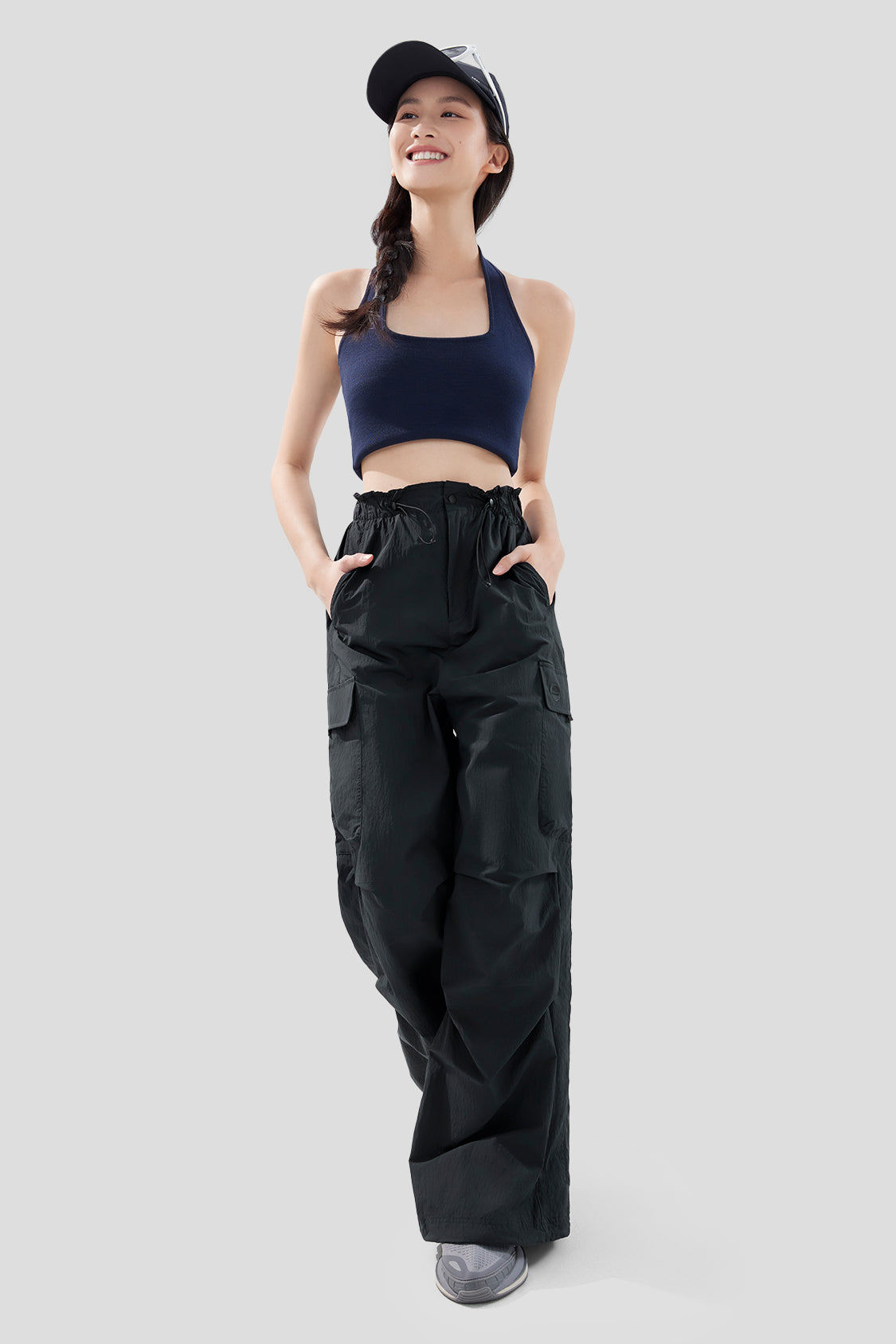 Women's Quick Dry Parachute Pants UPF 50+ Sun Protection - Lightweight Hiking Travel Yoga Outdoor Adventure Pants