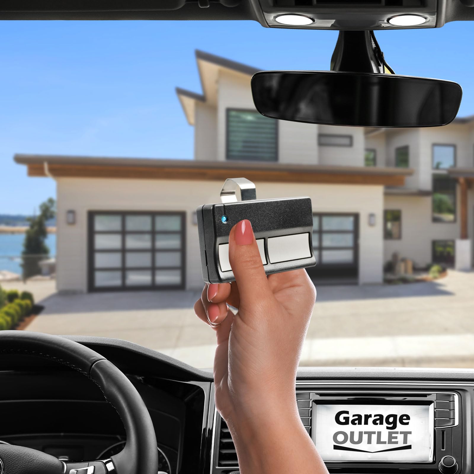2-Pack Garage Door Opener Remote Controls for Liftmaster 83LM - Compatible Replacement for Chamberlain, Sears Craftsman - Easy Programming for Home & Business Garage Security