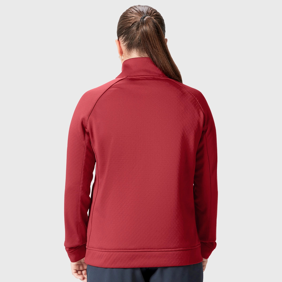 Canterbury British & Irish Lions Women's 1/4 Zip Fleece Pullover - Red Rugby Training Top for Women - Perfect for Rugby Practice, Gym Workouts & Casual Wear