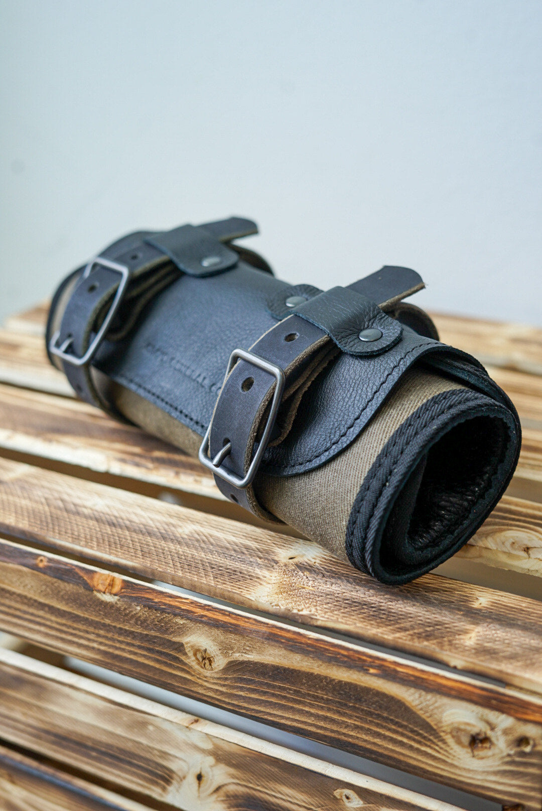 Durable Tool Roll (Field Tan & Black) - Perfect for Mechanics, DIY Enthusiasts & Outdoor Adventures