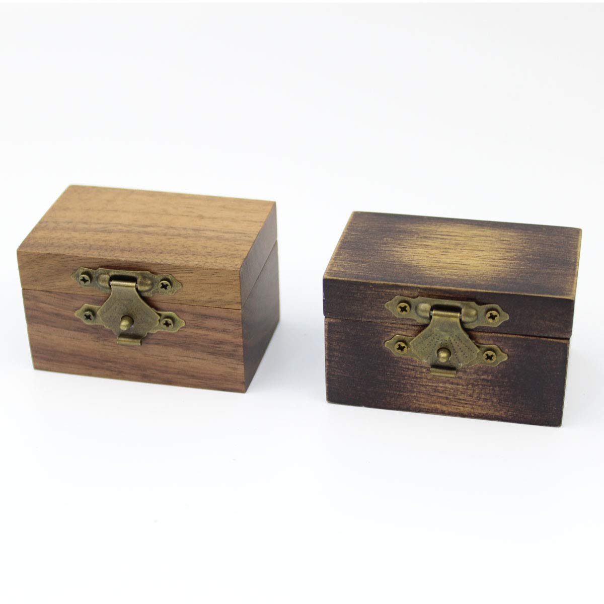 Handcrafted Rustic Walnut Wood Engagement Ring Box - Solid Wood Wedding Proposal Ring Storage Case - Perfect for Proposals, Weddings & Anniversary Gifts
