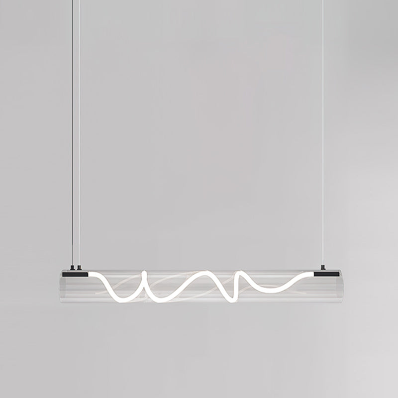 Alexandra Linear Pendant Light - Modern Minimalist Hanging Fixture for Kitchen Island, Dining Room & Bedroom Lighting | Dimmable LED Chandelier for Home Decor