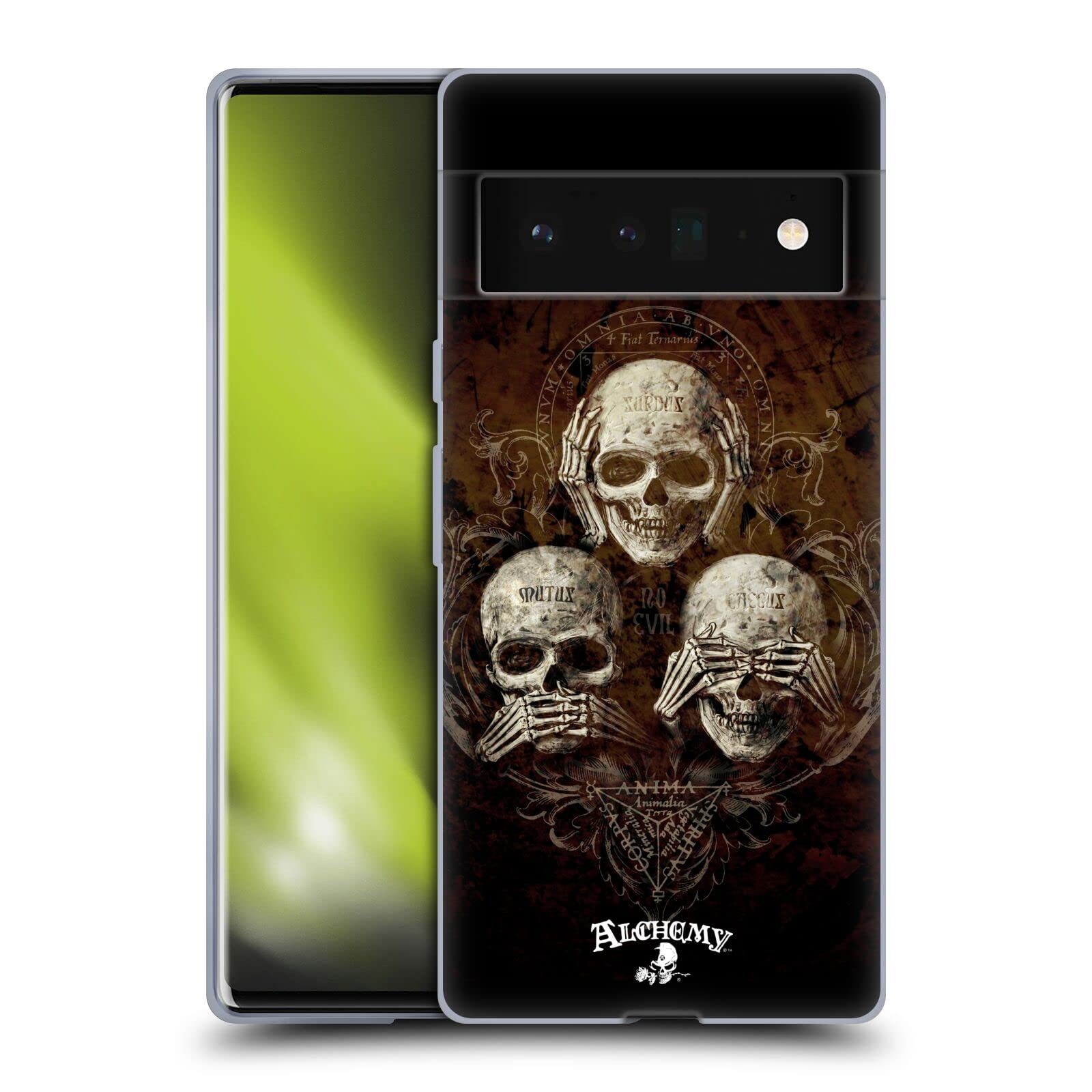 Alchemy Gothic No Evil Skull Case for Google Pixel 6 Pro - Gothic Style Protection