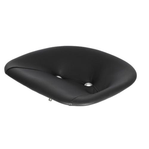 Black Vinyl Padded Steel Pan Seat - Comfortable & Durable for Kitchen, Restaurant, and Commercial Use