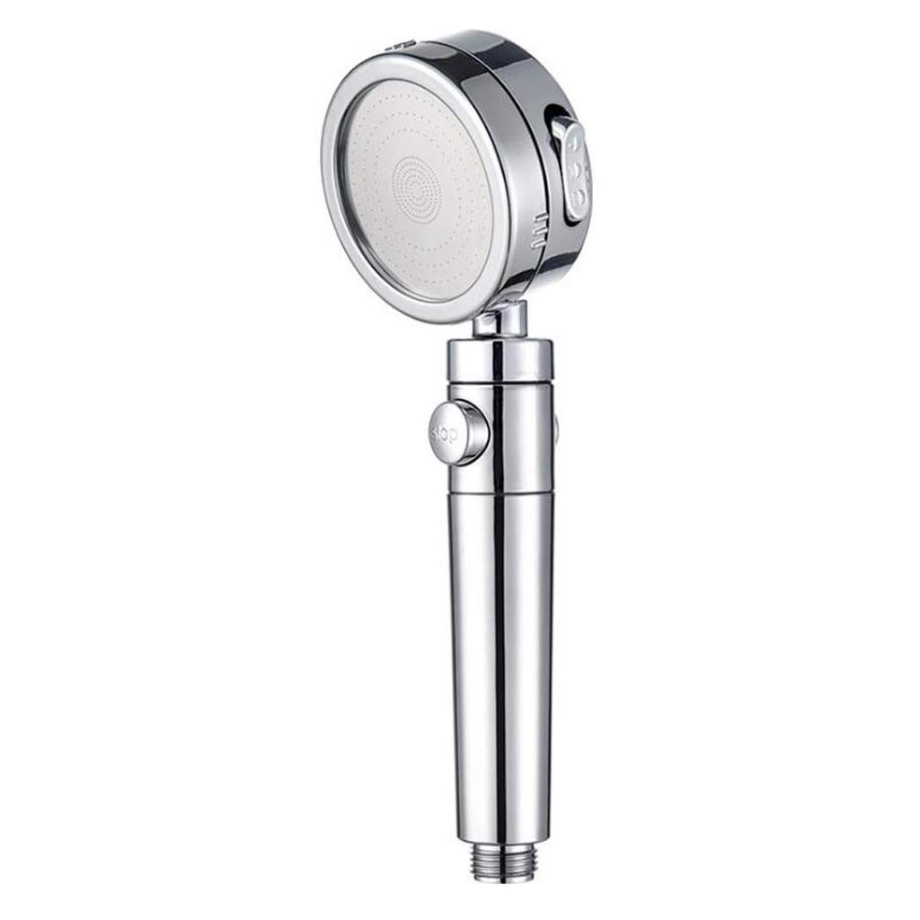 360° Rotating Adjustable Water Saving Shower Head - 3 Spray Modes, High Pressure Showerhead with Stop Button (Chrome) for Bathroom, Spa & Relaxation