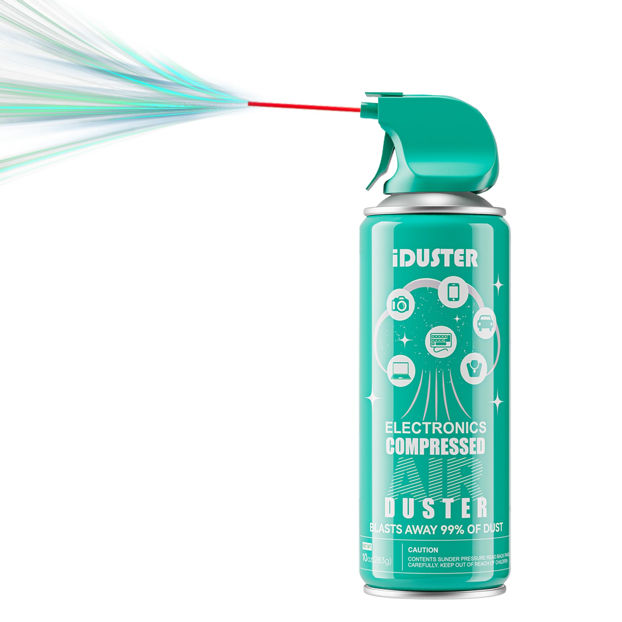 10oz Compressed Air Duster Can for Electronics - Keyboard & Computer Cleaning Spray | Perfect for PC, Laptop, Camera Lens & Office Equipment Maintenance