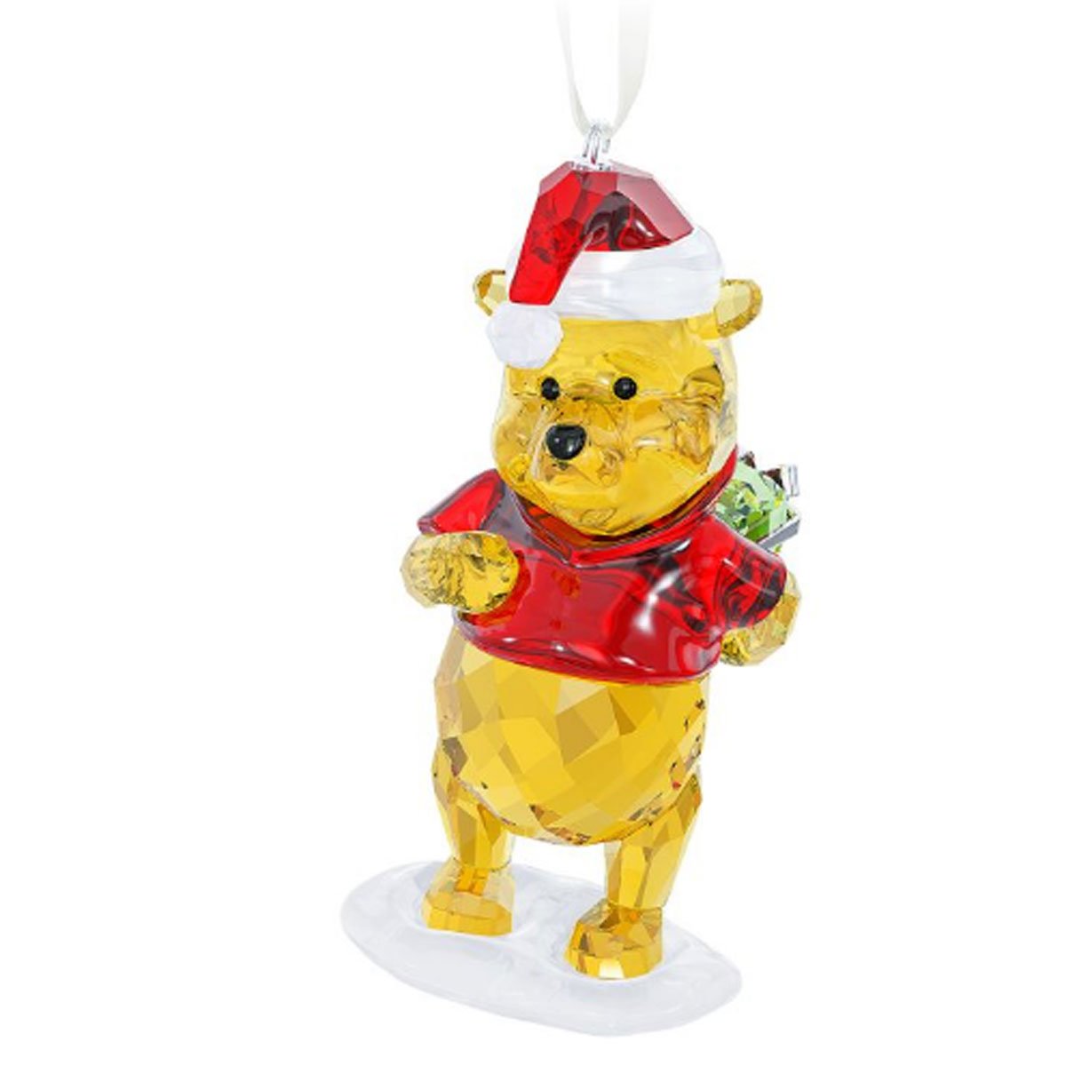 Swarovski Disney Winnie The Pooh Christmas Ornament - Crystal Collectible Holiday Tree Decoration for Disney Fans & Christmas Decor