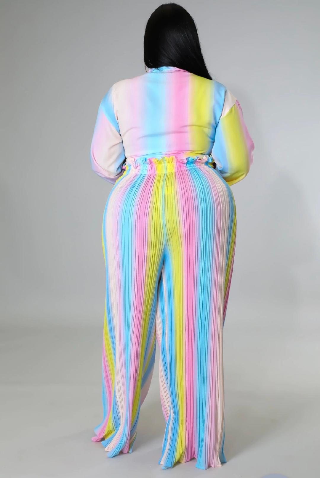 Miss Honey Women's Plus Size Pant Set - Comfortable Stretchy Lounge Pajama Outfit for Curvy Figures | Perfect for Sleepwear, Lounging at Home & Relaxing