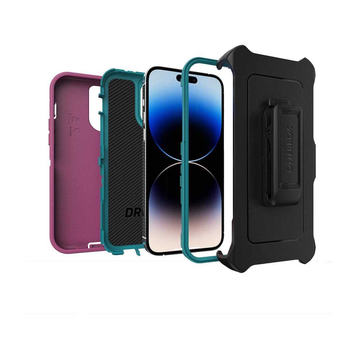 OtterBox Defender Series Case for iPhone 14 Pro Max - Rugged Protective Cover with Drop Protection | Perfect for Outdoor Adventures, Construction Work & Extreme Sports