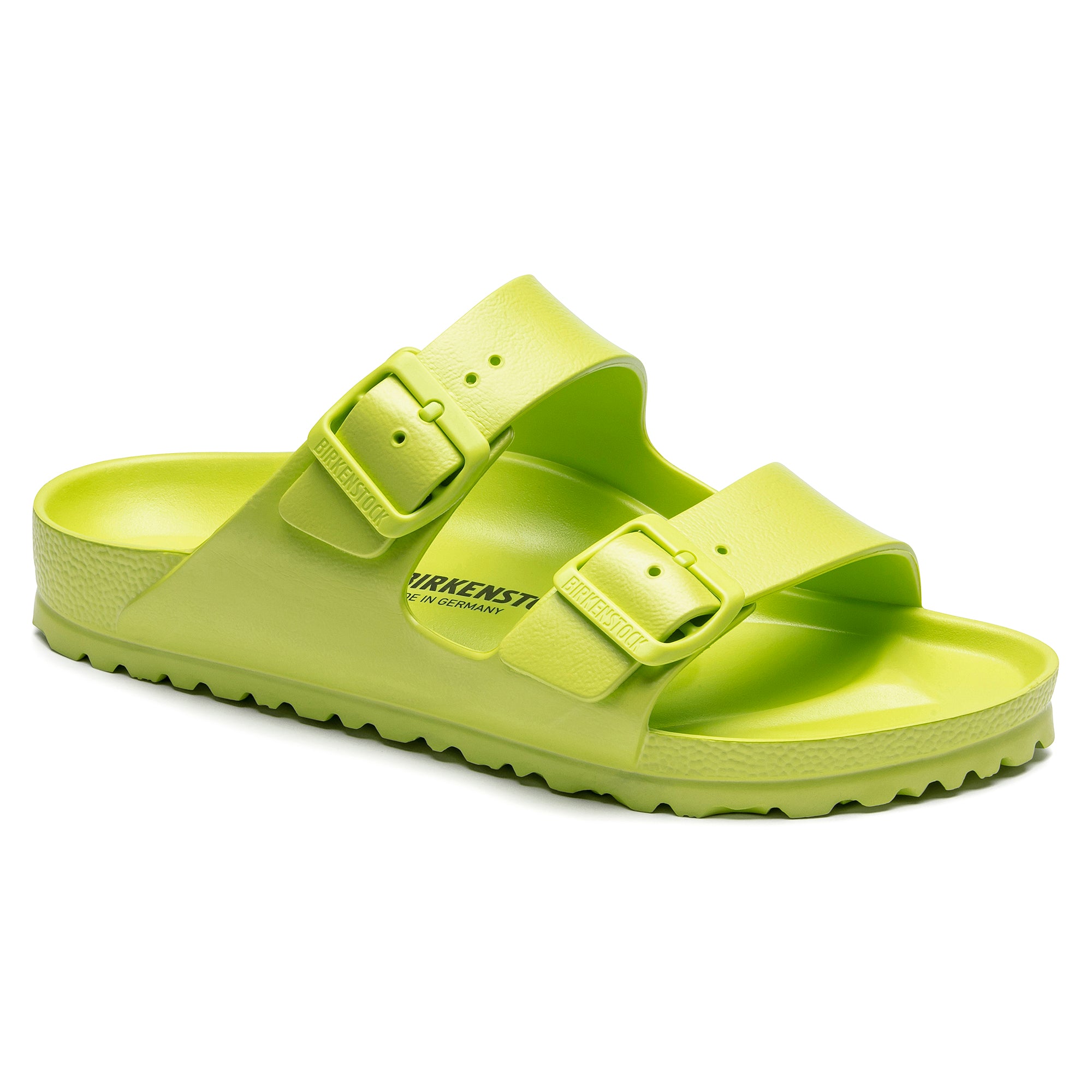 Birkenstock Women's Arizona Eva Essentials Sandal - Lightweight Comfort Slides for Women | Active Lime Color | Perfect for Beach, Pool, and Summer Outdoor Activities
