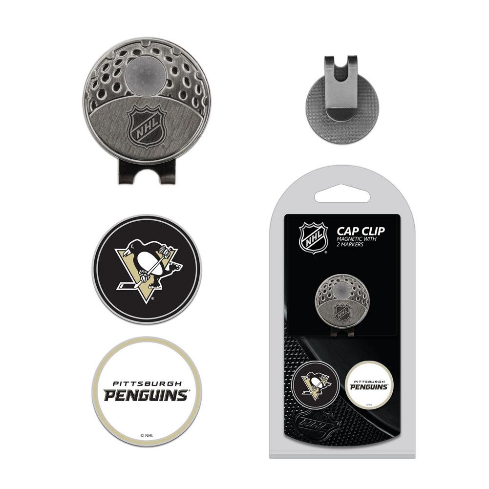 Team Golf NHL Golf Cap Clip with 2 Removable Double-Sided Enamel Magnetic Ball Markers - Easy Hat Attachment for Golfers & Sports Fans - Perfect for Golf Courses, Games & Outdoor Activities