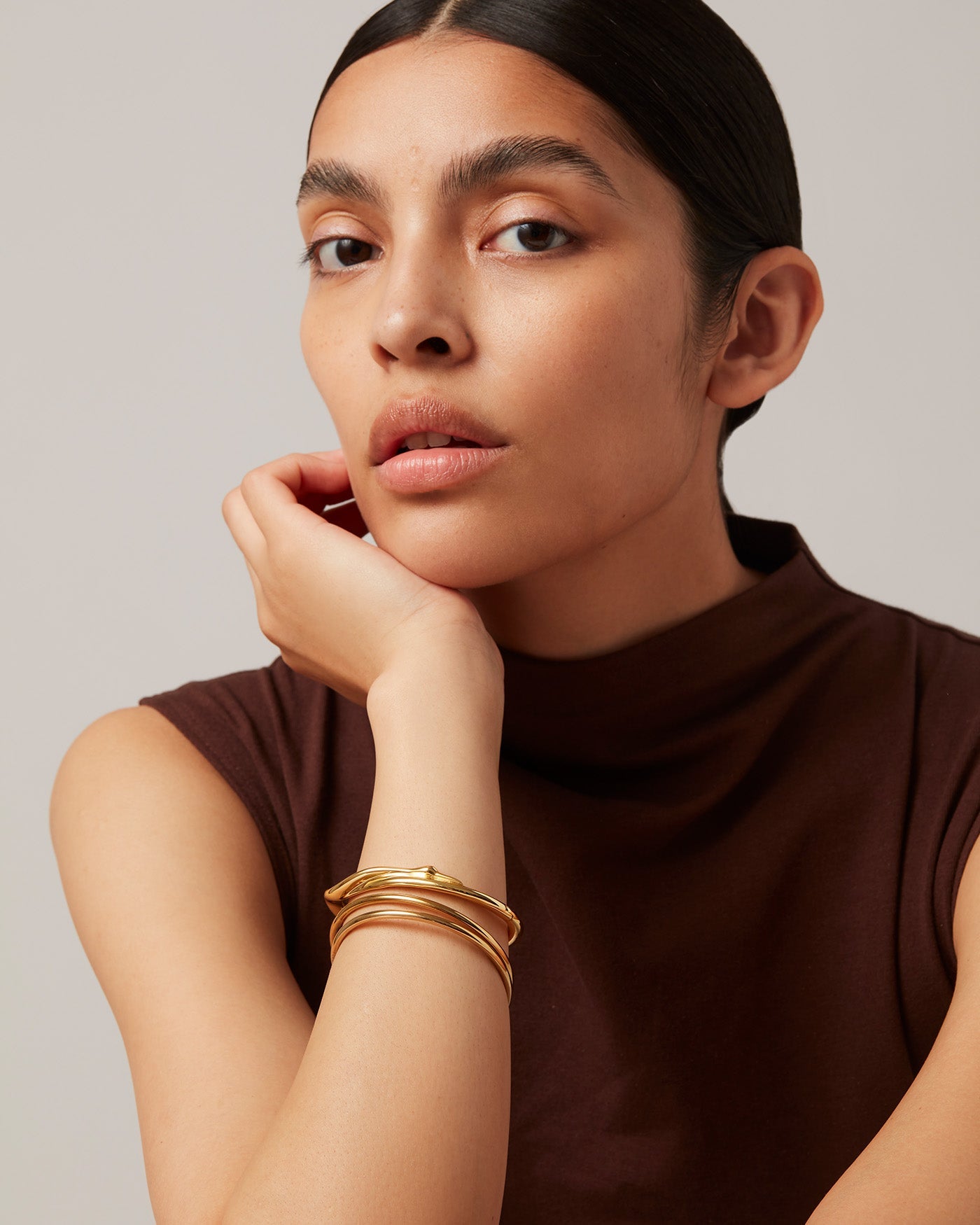 Colette Gold Bangle Bracelet for Women - Elegant Stackable Jewelry for Everyday Wear & Special Occasions