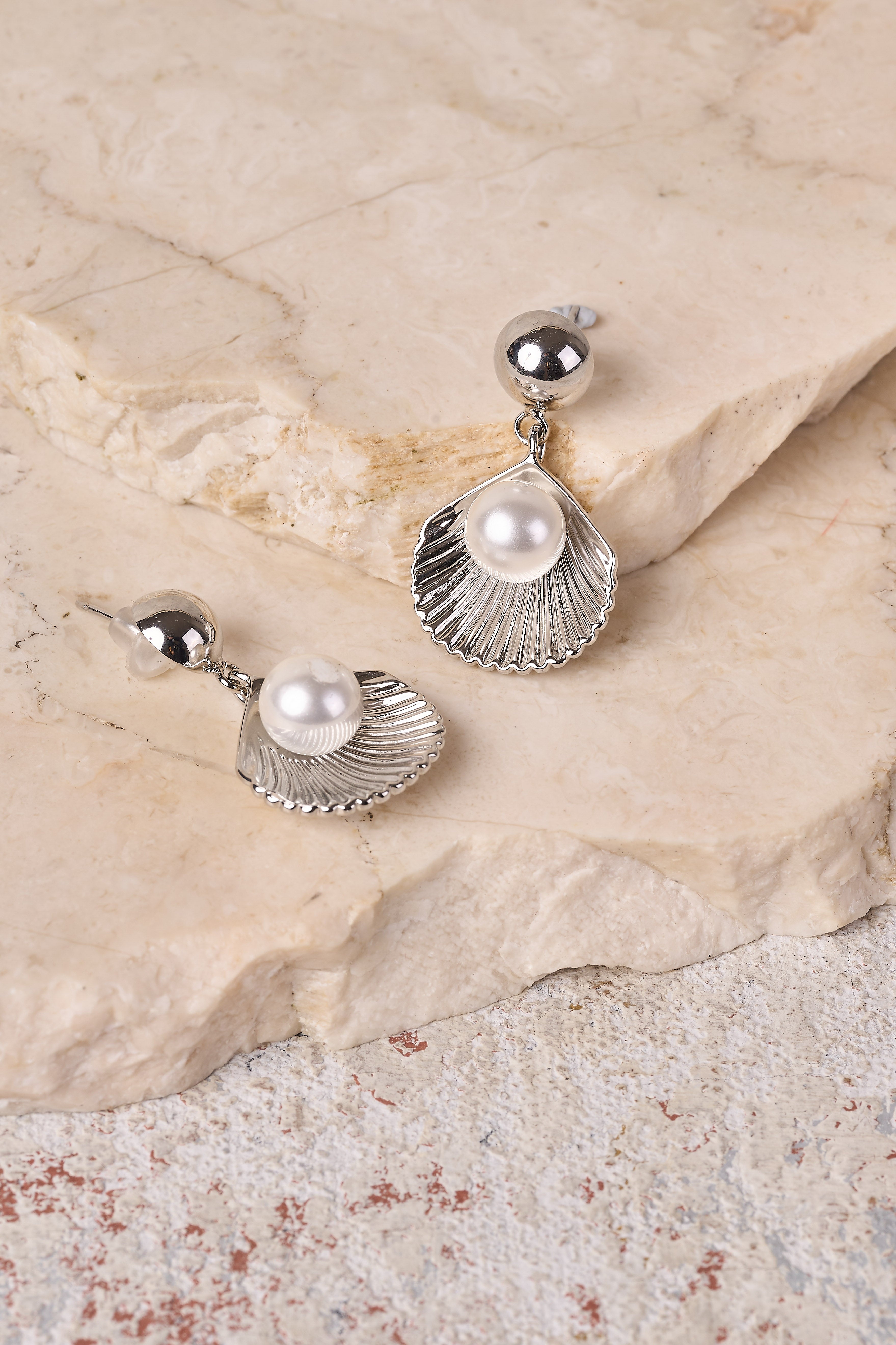 Venus Shell Earrings - Sterling Silver Handmade Jewelry for Women | Perfect for Beach Vacations, Weddings & Boho Fashion