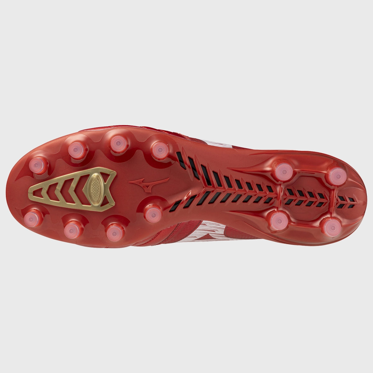Mizuno Morelia Neo IV Beta Elite MD Rugby Boots - Lightweight Soccer Cleats for Men - Ruby Red - Perfect for Rugby, Soccer & Turf Sports