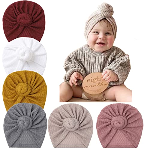 6pcs Baby Girl Turban