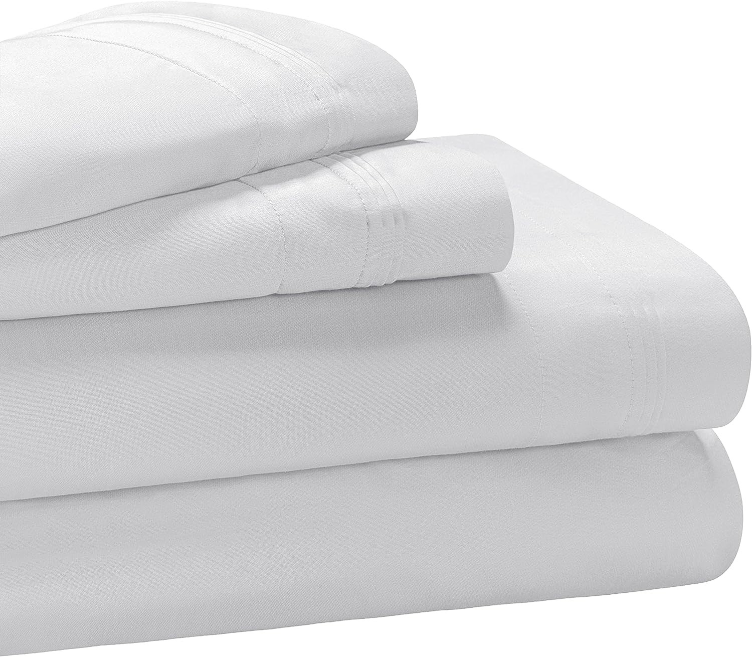 Luxury 1000 Thread Count Egyptian Cotton Bed Sheet Set - King Size, Extra Deep Pocket (18-22 Inches) for Comfort & Durability | Perfect for Master Bedroom, Guest Room & Hotel Use