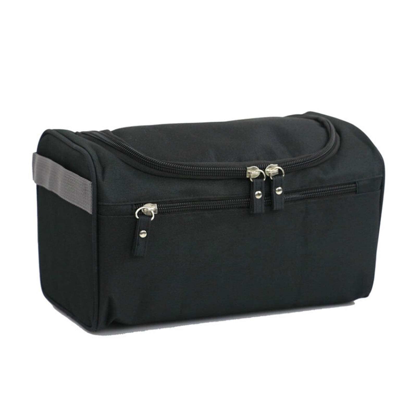 Waterproof Makeup Bag for Women & Men - Travel Cosmetic Organizer for Toiletries & Beauty Essentials (Black)