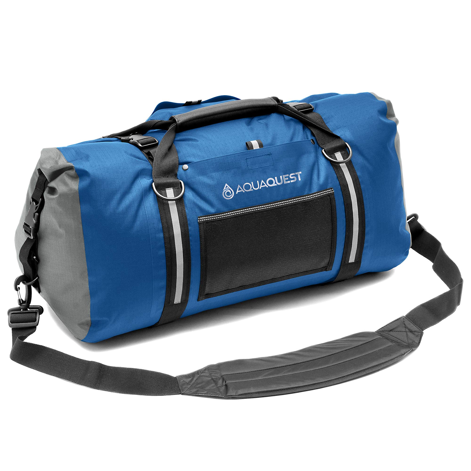 AquaQuest White Water Duffel - 100% Waterproof Heavy Duty Dry Bag for Travel, Sports, Motorcycle, Boating & Fishing - Durable & Comfortable (50L, 75L, 100L) - Perfect for Outdoor Adventures, Camping & Water Sports