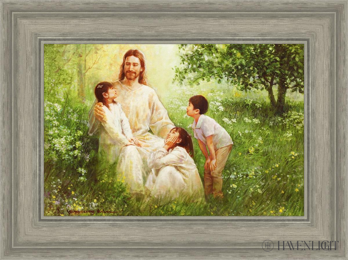 Come Unto Me By Yongsung Kim - Inspirational Christian Wall Art for Home & Church Decor - Perfect for Living Room, Bedroom, Office Prayer Space