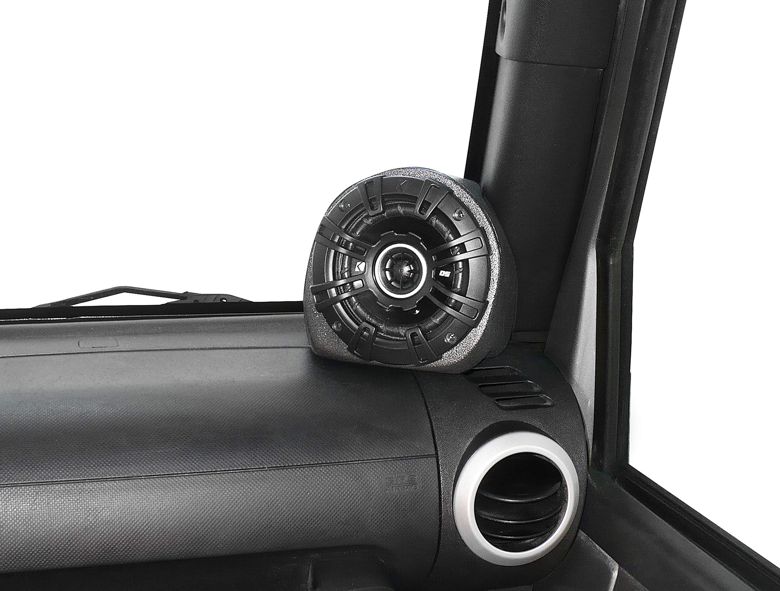 Jeep Wrangler JK & Unlimited (2007-2014) Pillar Pod Speaker Enclosures - Compatible with Non-Premium Factory Systems (No Infinity/Alpine) | Perfect for Off-Road Audio Upgrades & Custom Car Stereo Installations
