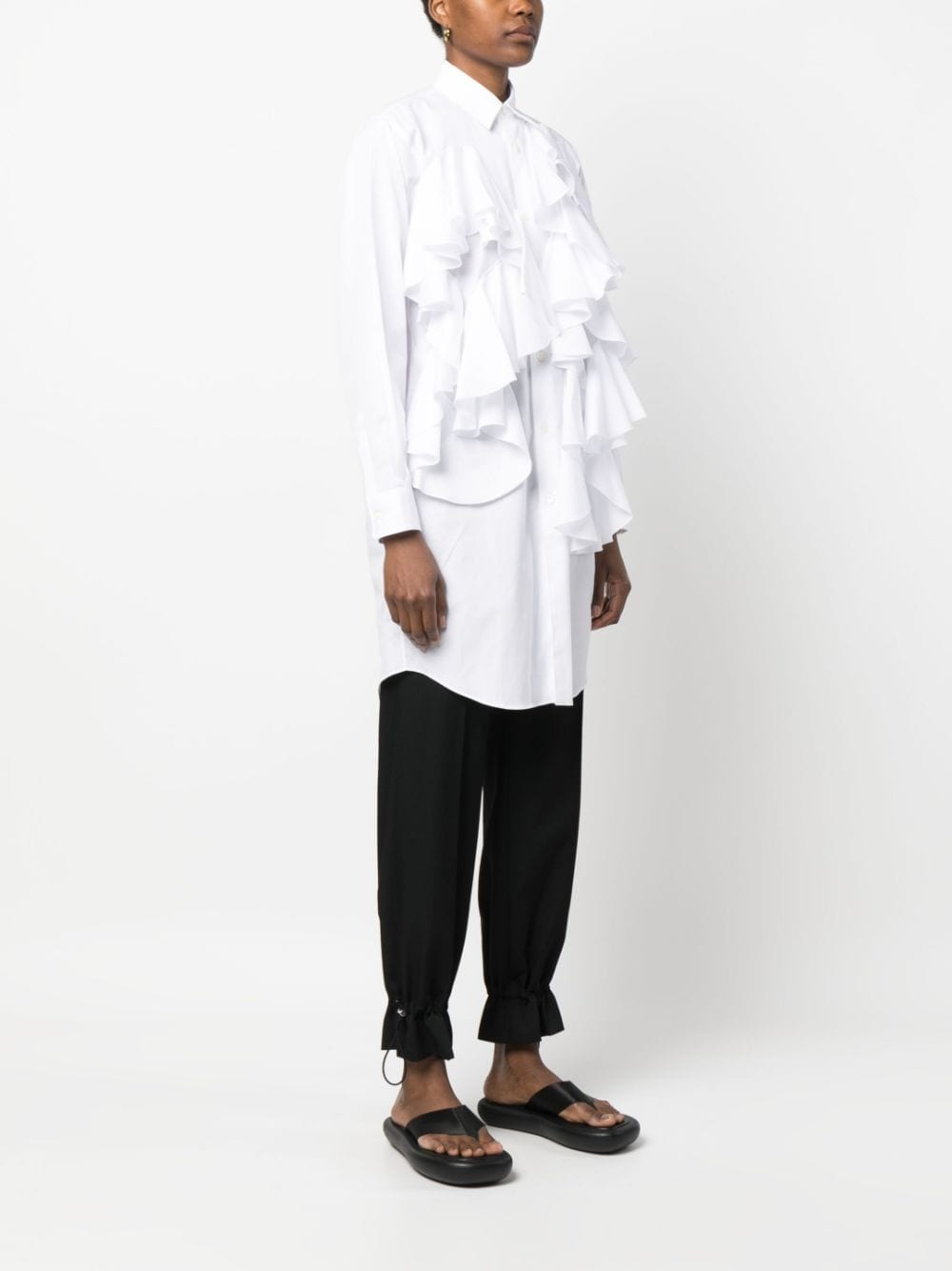 Comme Comme Women's White Shirts - Soft Cotton Casual Tops for Everyday Wear, Office & Outings
