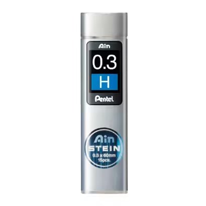 Pentel Ain STEIN Black Pencil Lead Refills - 0.5mm HB Graphite for Smooth Writing & Drawing - Perfect for School, Office & Sketching Artists