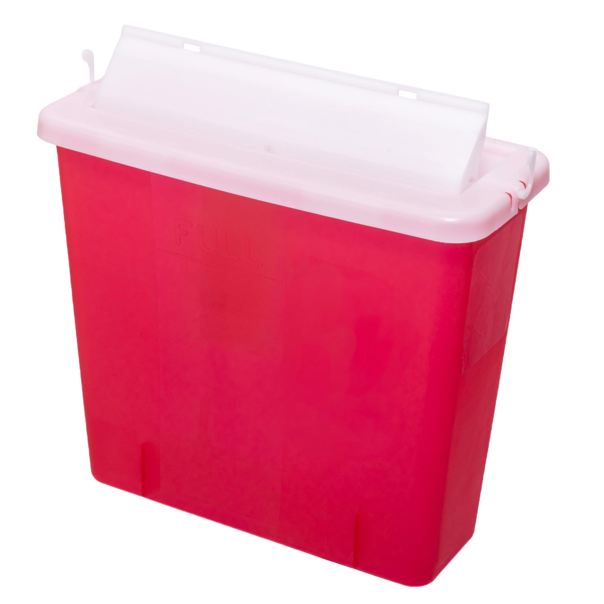 5 Quart Sharps Container with Mailbox Style Lid - Large Puncture-Resistant Needle Disposal Bin - FDA Approved for Home & Clinical Use (3 Pack) - Safe Syringe Storage for Diabetic, Tattoo & Veterinary Care