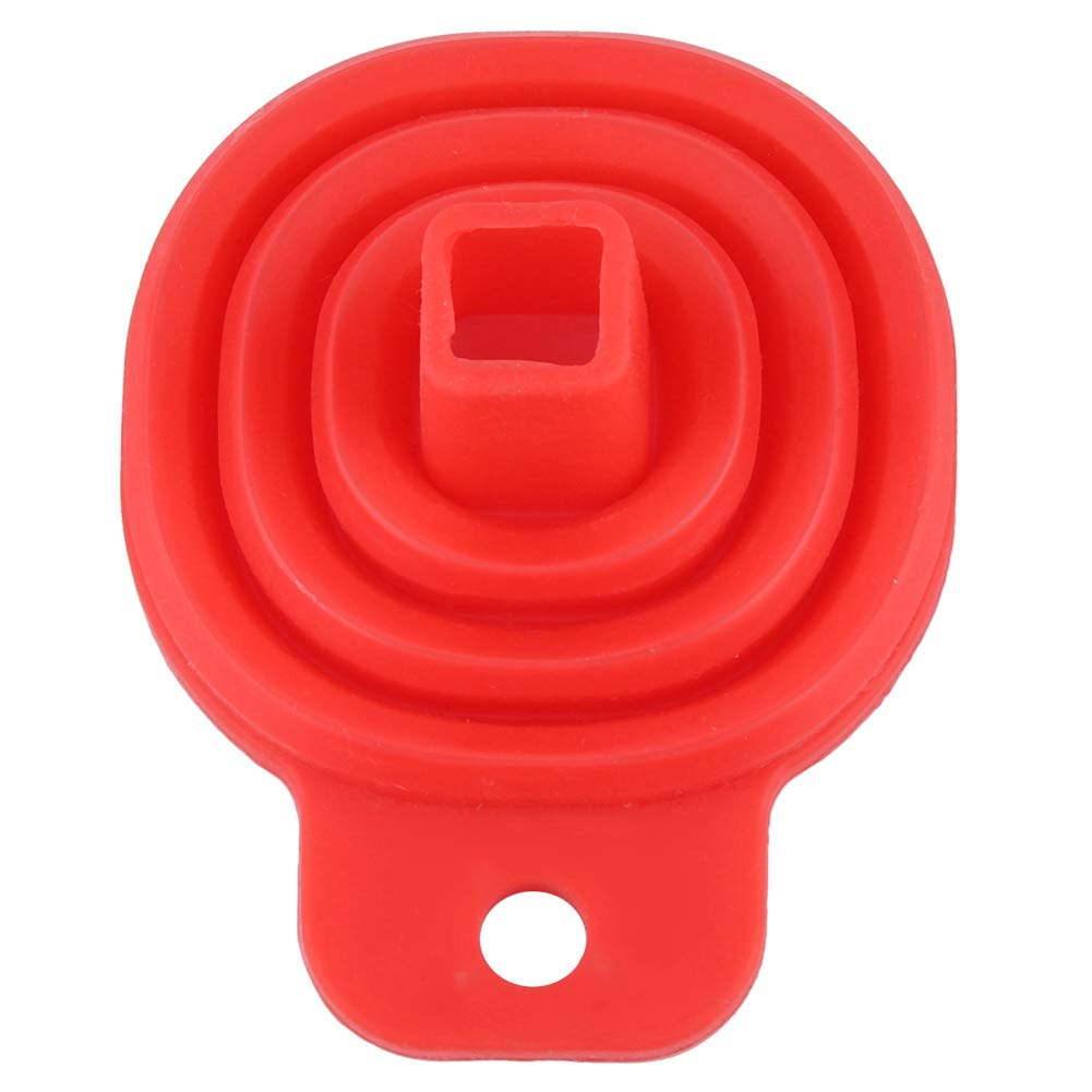 Collapsible Silicone Funnel for Automotive Oils & Lubricants - Mini Folding Telescopic Long Neck Funnel for Engine Oil & Liquid Dispensing - Perfect for DIY Car Maintenance, Motorcycle Care & Home Use