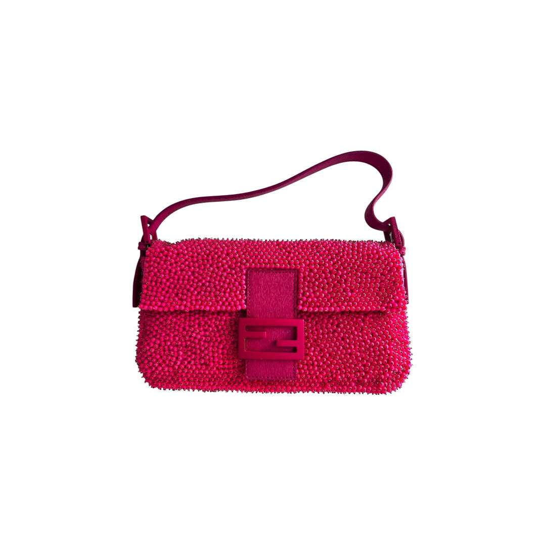 Fendi Berries Baguette Bag - Luxury Designer Shoulder Bag for Women | Perfect for Parties, Date Nights & Special Occasions